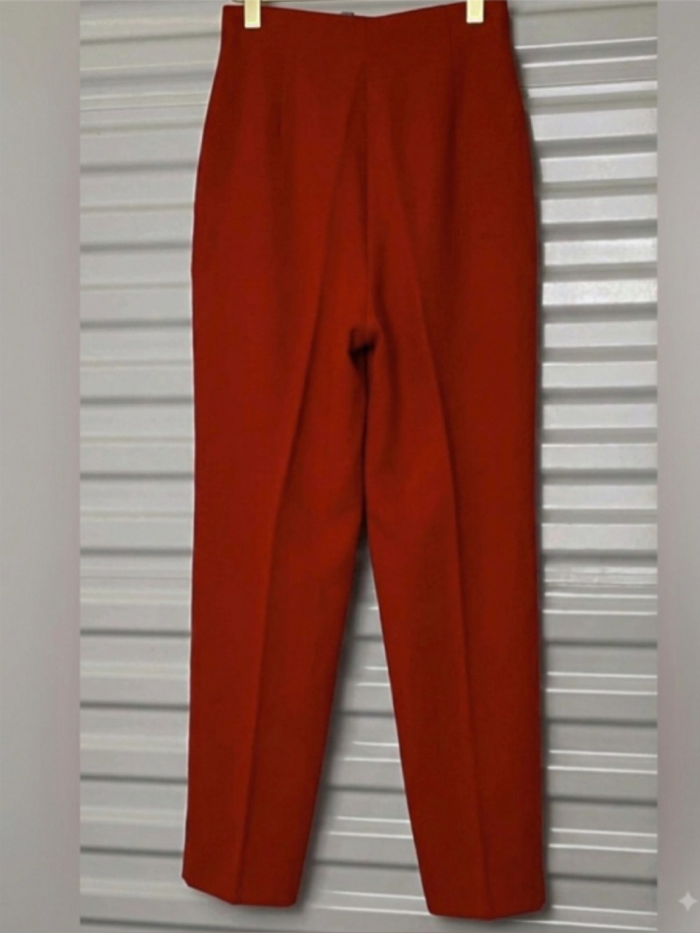 Vintage Jean Paul Gaultier Junior 1990s Red Wool Barrel Leg Pants - Size 2 / 24"